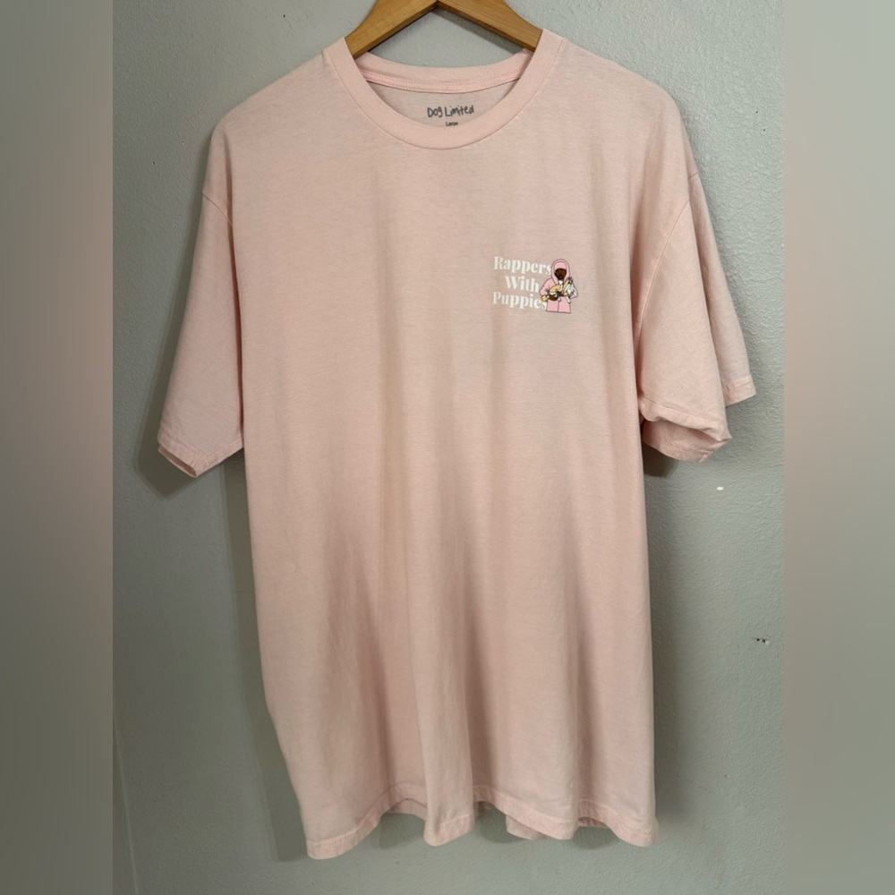 Dog Limited Rappers With Puppies Rare Hip Hop Pink Tee Shirt Unisex Adults Sz L